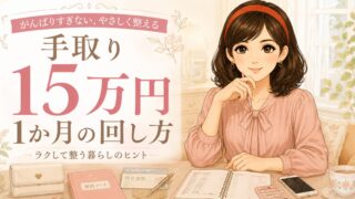 手取り15万円、生活はこう回す