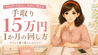 手取り15万円、生活はこう回す