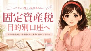 固定資産税が怖い…毎月ムリでも大丈夫｜ボーナスと目的別口座で備える家計管理