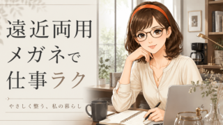 遠近両用メガネで仕事が変わる
