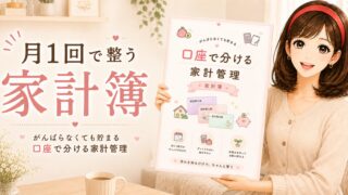 【PDF】月1回で整う家計簿｜口座で分ける家計管理