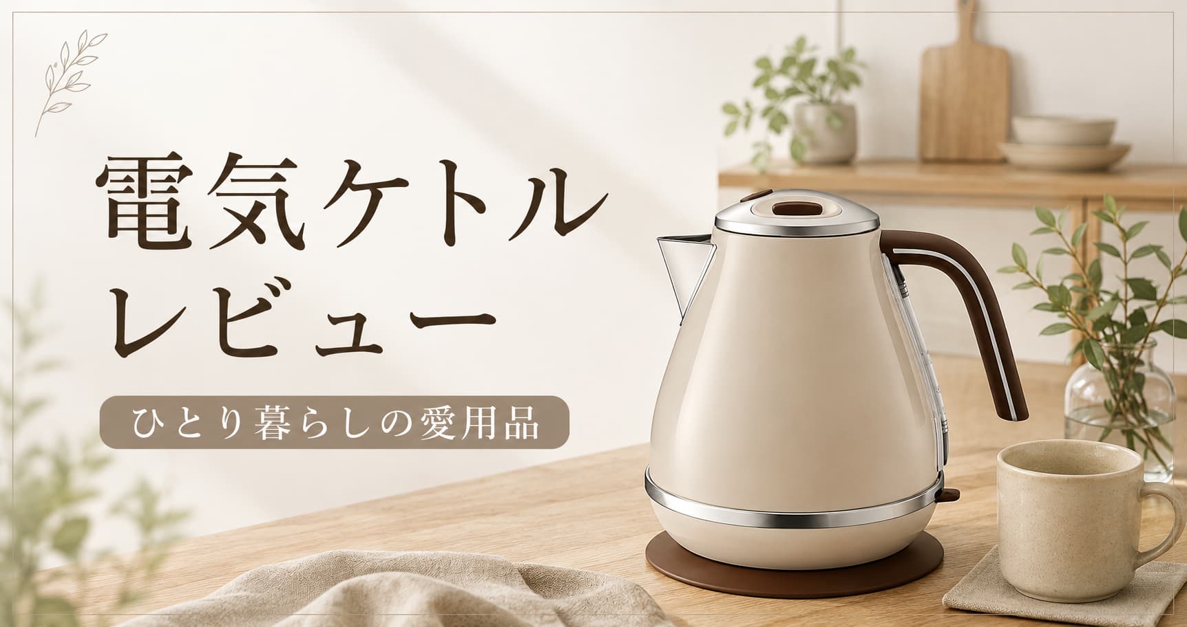 ひとり暮らしの愛用品｜De’Longhi(デロンギ)の電気ケトルを選んだ理由【レビュー】